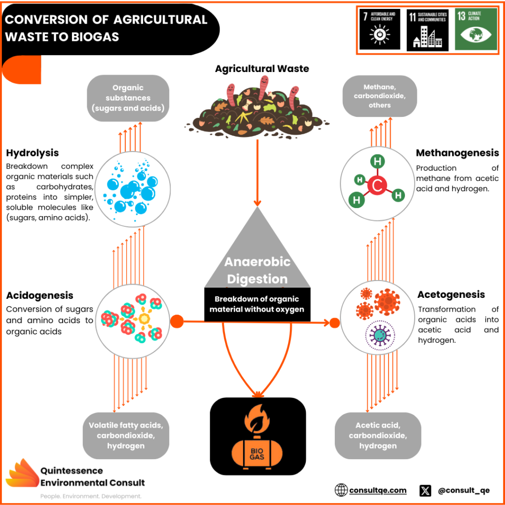 Conversion of Agricultural Waste to Biogas